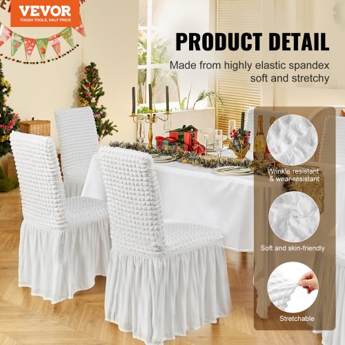 Stretch Spandex Folding Chair Covers Universal Fitted Chair Cover with Skirt