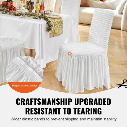 Stretch Spandex Folding Chair Covers Universal Fitted Chair Cover with Skirt