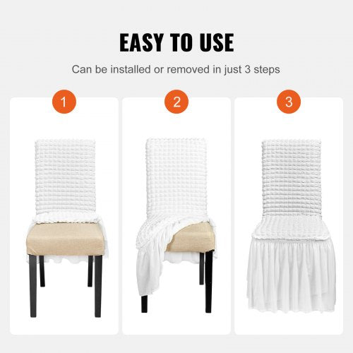 Stretch Spandex Folding Chair Covers Universal Fitted Chair Cover with Skirt