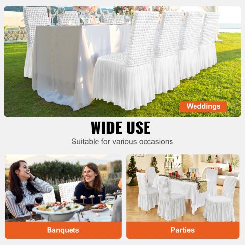 Stretch Spandex Folding Chair Covers Universal Fitted Chair Cover with Skirt