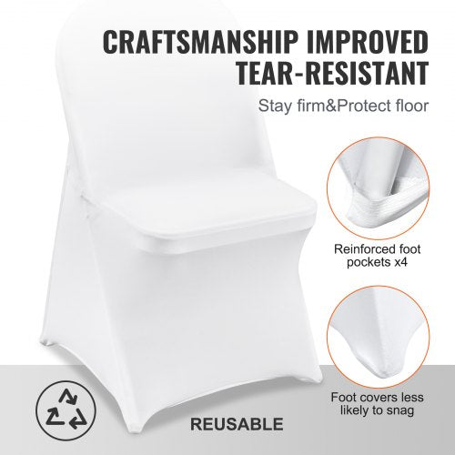 Stretch Spandex Folding Chair Covers Universal Fitted Chair Cover