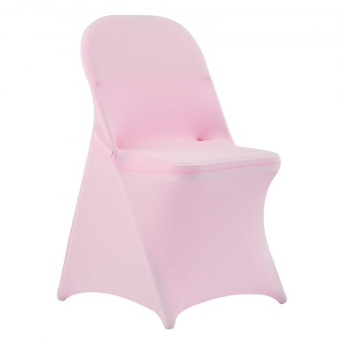 50 Pcs Pink Chair Covers Polyester Spandex Chair Cover Stretch Slipcovers
