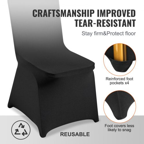 Stretch Spandex Folding Chair Covers Universal Fitted Chair Cover