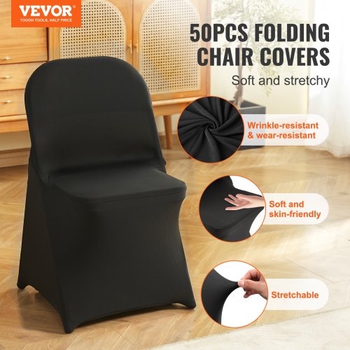 Stretch Spandex Folding Chair Covers Universal Fitted Chair Cover