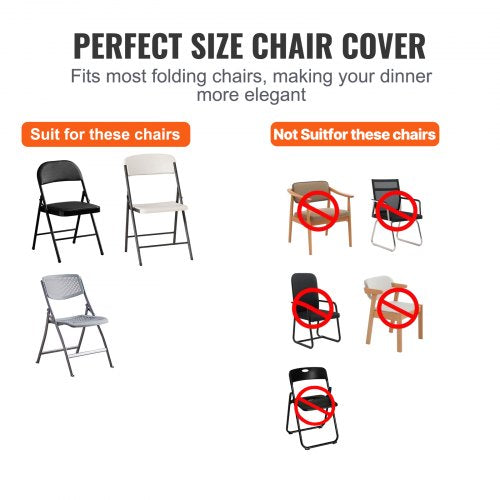 Stretch Spandex Folding Chair Covers Universal Fitted Chair Cover