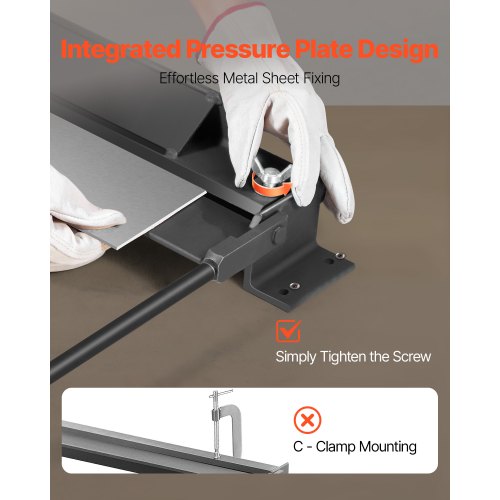 Box and Pan Brake 30 in Sheet Metal Bending Brake 18Gauge Capacity 0135