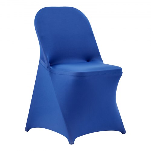 50 Pcs Blue Chair Covers Polyester Spandex Chair Cover Stretch Slipcovers
