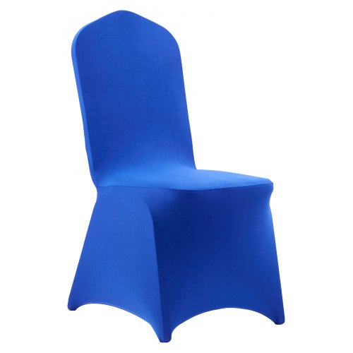 50 Pcs Royal Blue Chair Covers Polyester Spandex Chair Cover Stretch