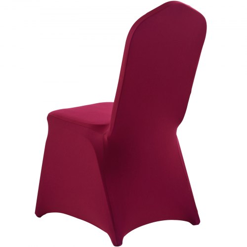 50 Pcs Burgundy Chair Covers Polyester Spandex Chair Cover Stretch