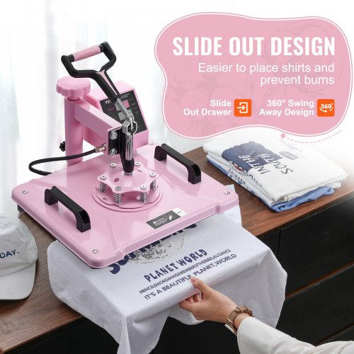 Heat Press Machine 12 x 15 inch 5 in 1 Heat Transfer Machine with 30 oz