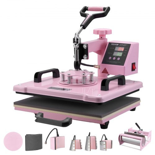 Heat Press Machine 12 x 15 inch 8 in 1 Heat Transfer Machine with 630 oz