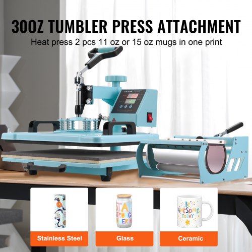 Heat Press Machine 12 x 15 inch 8 in 1 Heat Transfer Machine with 630 oz