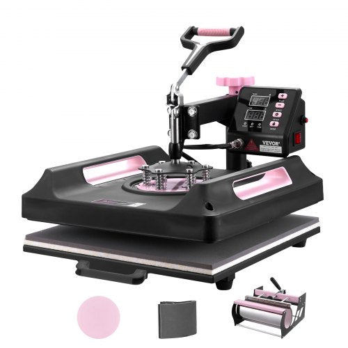 Heat Press Machine 15 x 15 inch 5 in 1 Heat Transfer Machine with 30 oz