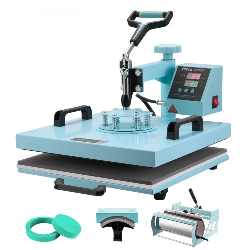 Heat Press Machine 15 x 15 inch 5 in 1 Heat Transfer Machine with 30 oz