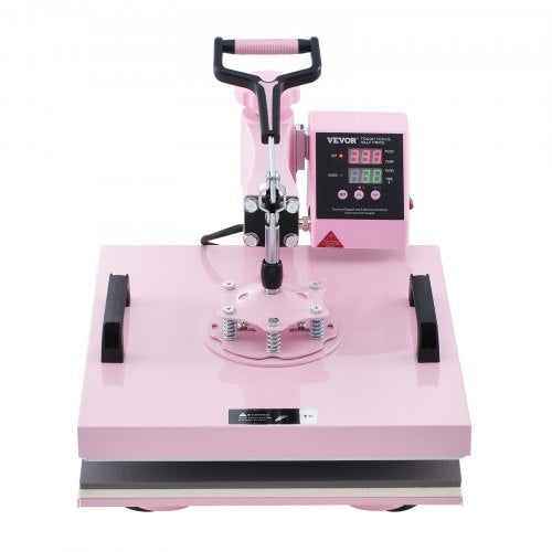 Heat Press Machine 15x15 in 5 in 1 with 30oz Tumbler Press TShirts Pink