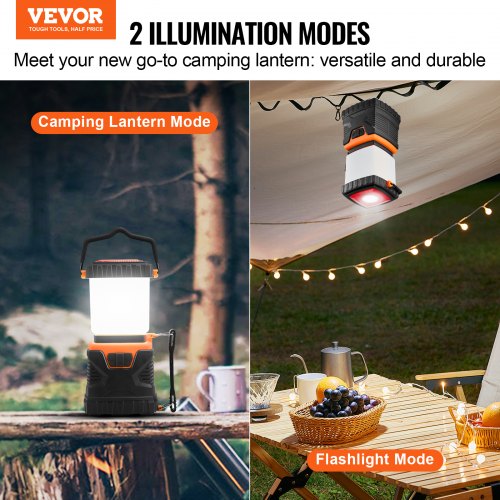 LED Camping Lantern Allinone 1000LM 360° Illumination 4 Lighting