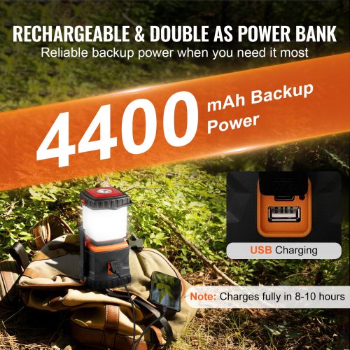 LED Camping Lantern Allinone 1000LM 360° Illumination 4 Lighting