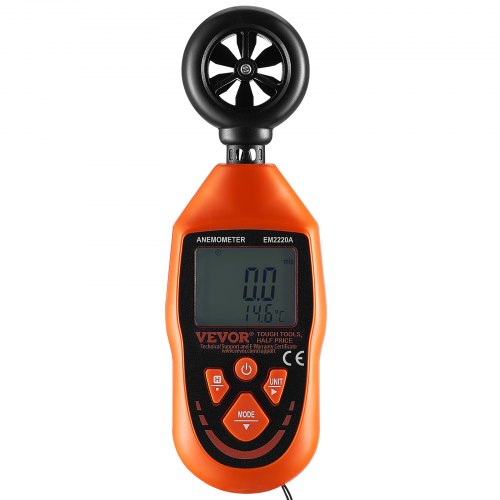 Handheld Anemometer 14113 Digital Wind Speed Meter Gauge with LED
