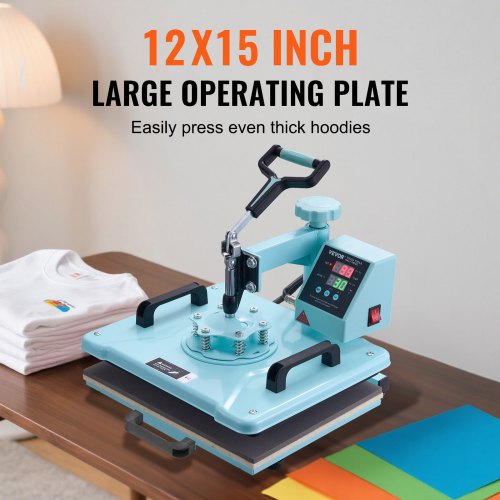 Heat Press Machine 12 x 15 inch 2 in 1 Heat Transfer Machine with Hat
