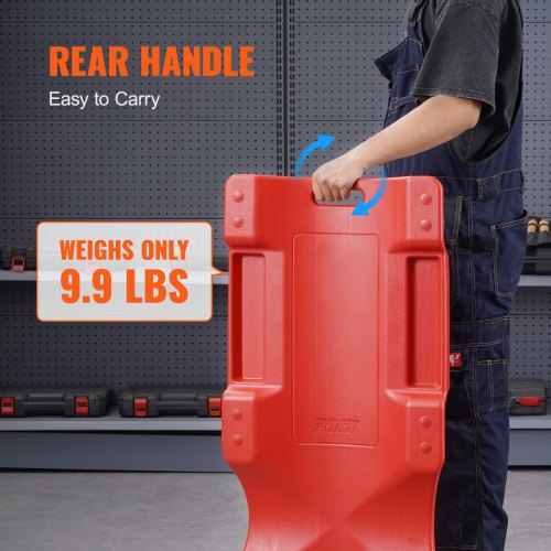 Mechanic Plastic Creeper 40Inch 350 lbs Capacity Automotive Rolling