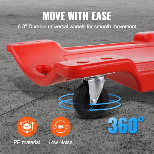 Mechanic Plastic Creeper 36Inch 350 lbs Capacity Automotive Rolling