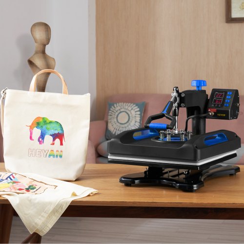 Heat Press Machine 12 x 15 Inches Fast Heating 360 Swing Away Digital