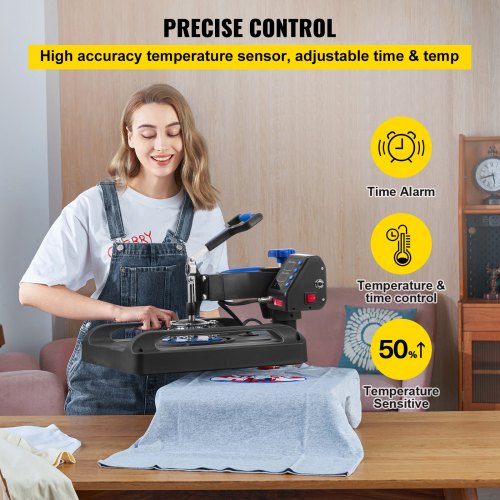 Heat Press Machine 15 x 15 Fast Heating 360 Swing Away Digital