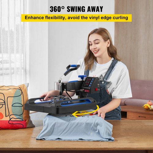 Heat Press Machine 15 x 15 Fast Heating 360 Swing Away Digital