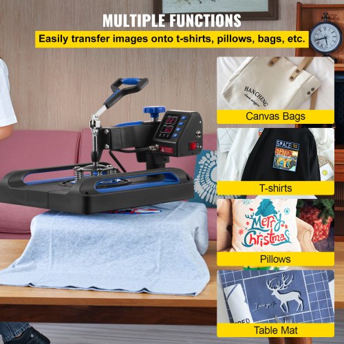 Heat Press Machine 15 x 15 Fast Heating 360 Swing Away Digital