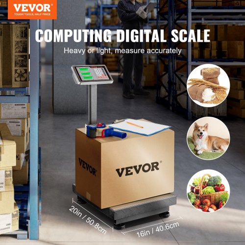 Computing Digital Platform Scale 660 lbs Load 01 lbs Accuracy Computing