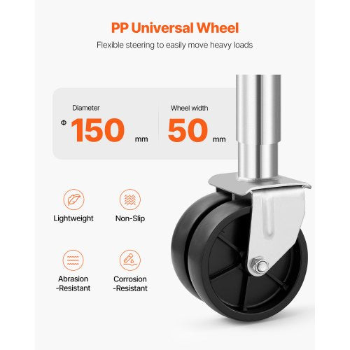 Trailer Jack with Wheel 2000 lbs Load Capacity Heavy Duty Swivel Boat