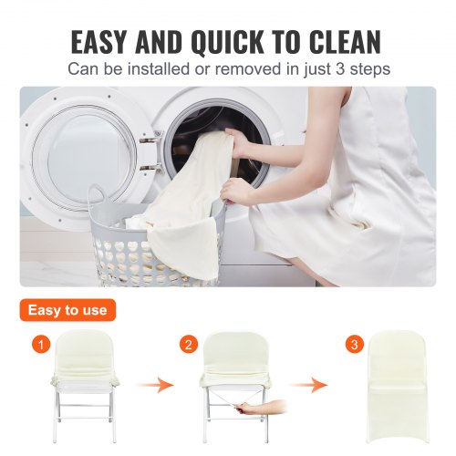 Stretch Spandex Folding Chair Covers Universal Fitted Chair Cover