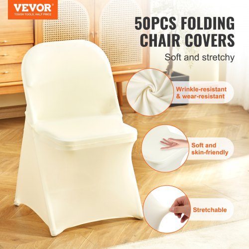 Stretch Spandex Folding Chair Covers Universal Fitted Chair Cover