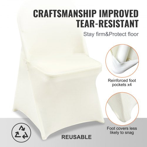 Stretch Spandex Folding Chair Covers Universal Fitted Chair Cover