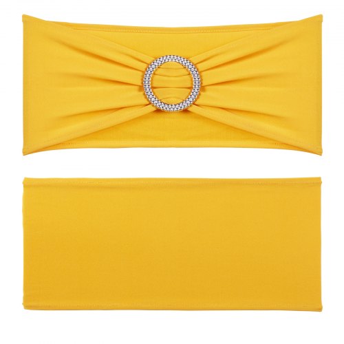 Stretch Spandex Chair Sashes Chair Slipcover and Stretch Chair Sash with Round