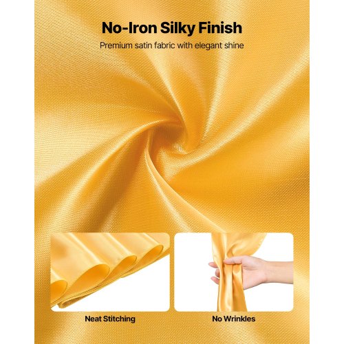 Satin Chair Sashes Bows 50PCS Chair Ribbon Ties Back Sash 7 x 108 inch