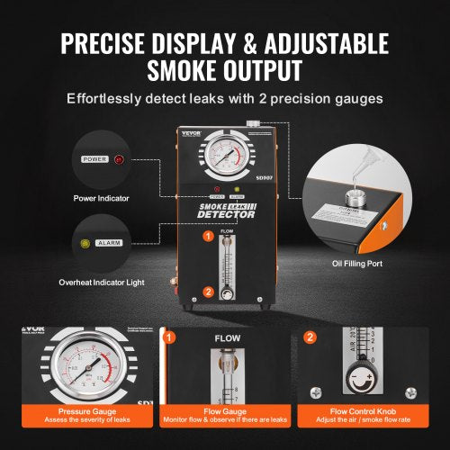 Automotive Smoke Machine Leak Detector EVAP Vacuum Fuel Leak Tester