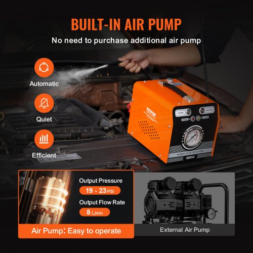 Automotive Smoke Machine Leak Detector Evap Tester With Builtin Air Pump