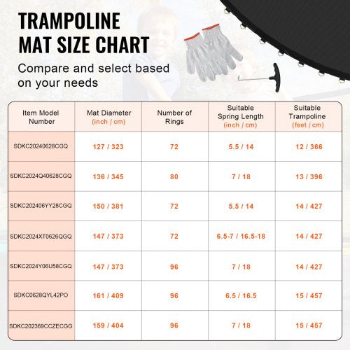 Replacement Trampoline Mat Jumping Mat Fits 13ft Frame Universal Jumping