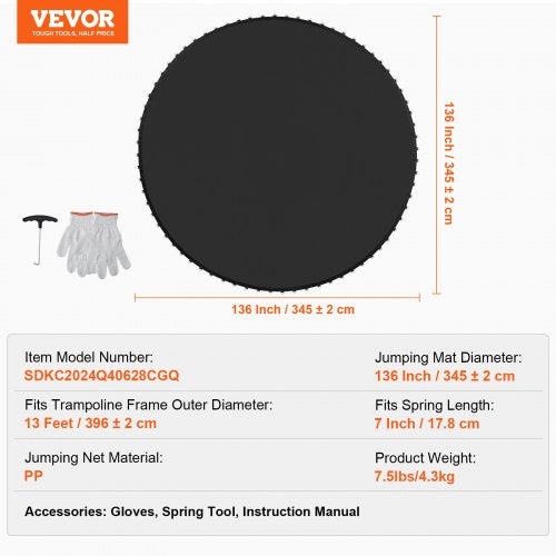 Replacement Trampoline Mat Jumping Mat Fits 13ft Frame Universal Jumping