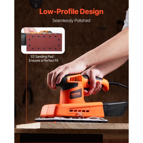 Sheet Sander 12 Sheet 25A Electric Sander for Woodworking Max 12000RPM