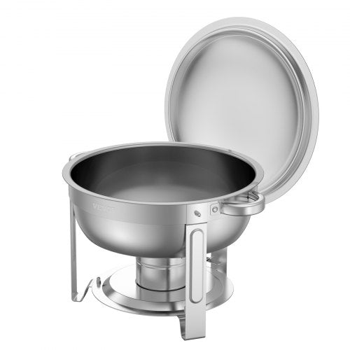 Chafing Dish Buffet Set 5 Qt 2 Pack Stainless Steel Chafer with 2 Full
