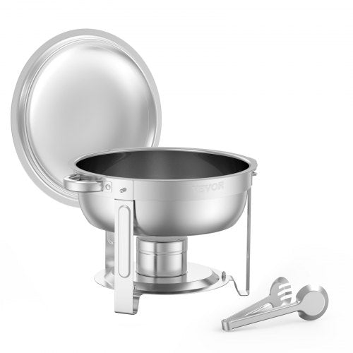 Chafing Dish Buffet Set 5 Qt 4 Pack Stainless Steel Chafer with 4 Full