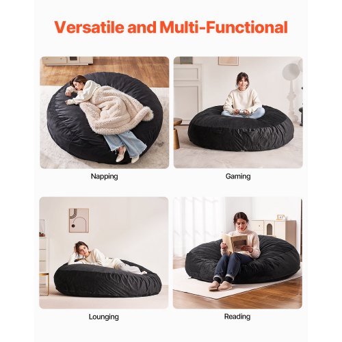 Bean Bag Chair Giant BeanBag Chair with Removable Washable Cover for Adult