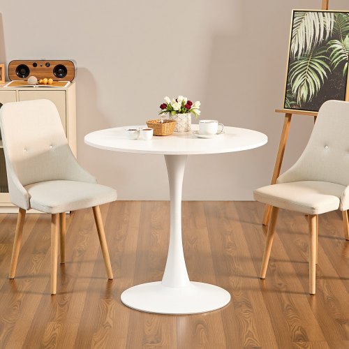 Round Dining Table 31.5 in Wood Table for 24 Person Modern Circle