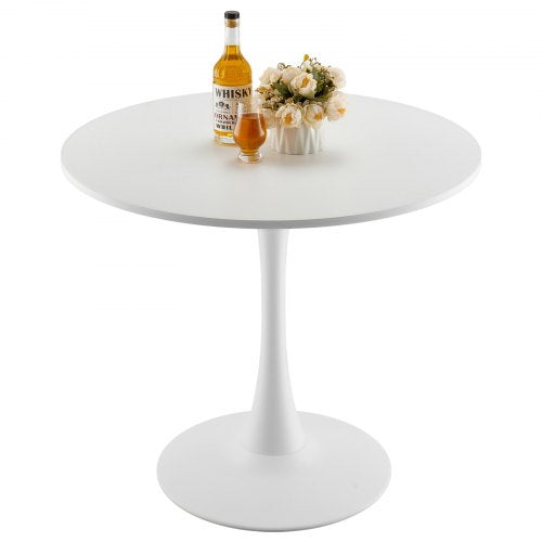 Round Dining Table 31.5 in Wood Table for 24 Person Modern Circle