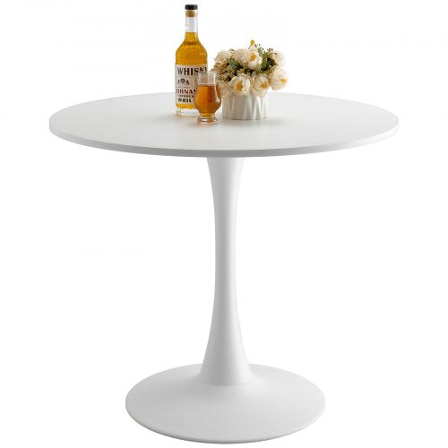 Round Dining Table 31.5 in Wood Table for 24 Person Modern Circle
