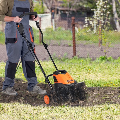 12 Amp Electric Tiller 18" Tilling Width 3.94" Tilling Depth Corded