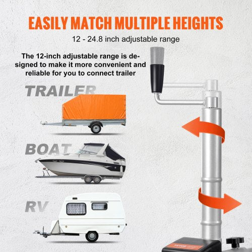 Electric Trailer Dolly 5000lbs Towing Capacity 350W 12V Trailer Jockey