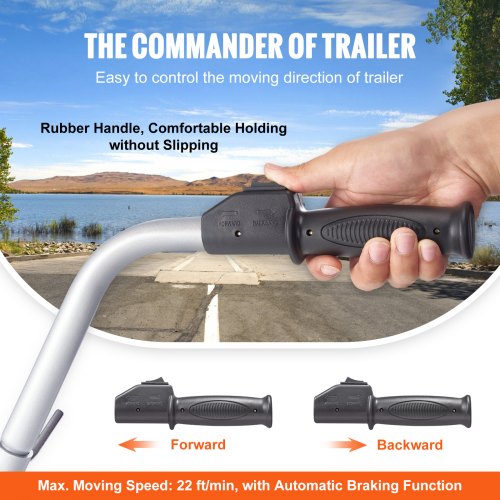 Electric Trailer Dolly 5000lbs Towing Capacity 350W 12V Trailer Jockey